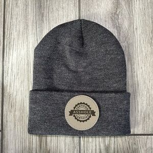 Laser engraved patch beanie. Certified As…